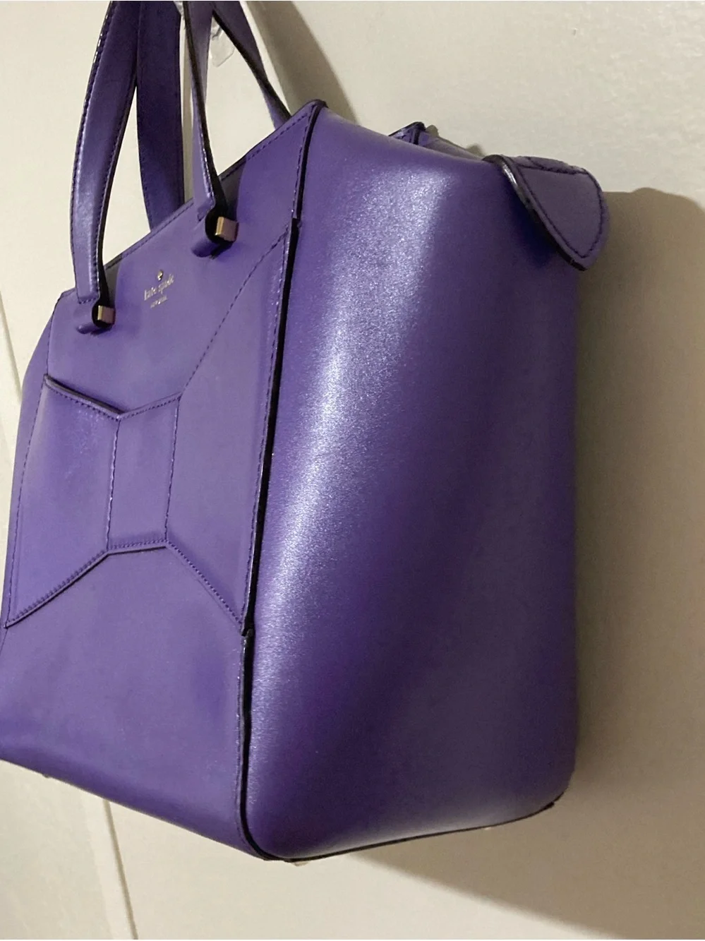 EUC‎ kate spade 2 Park Avenue Beau Shopper in Purple Leather